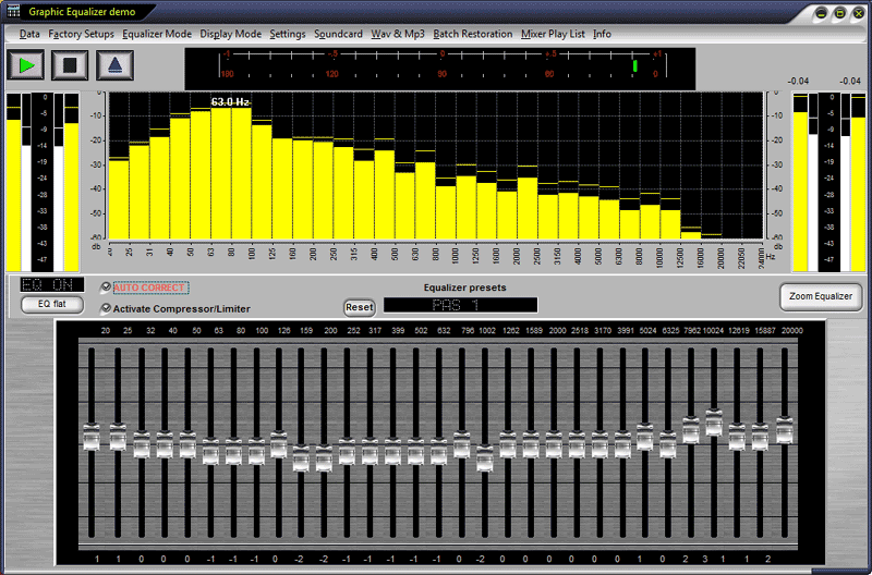 32 Band Graphic Equalizer Software